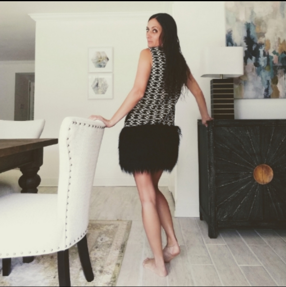 Faux FUR DRESS - Picture 2 of 13